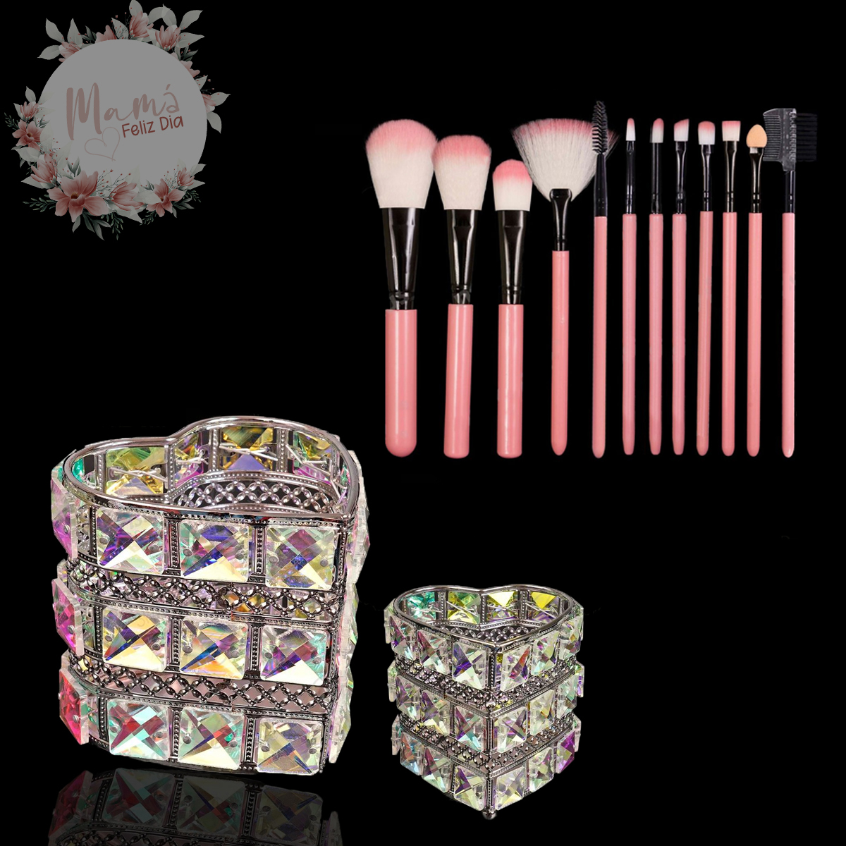 Organizador + Set de Brochas x 12 Unid